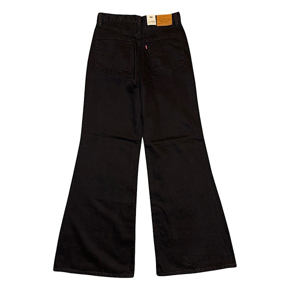 Levi's® Premium High Loose Flare Women’s Jeans Trainwreck Black - Picture 2 of 14